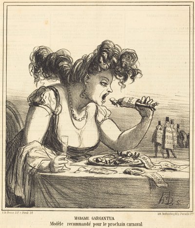 Madame Gargantua av Honoré Daumier