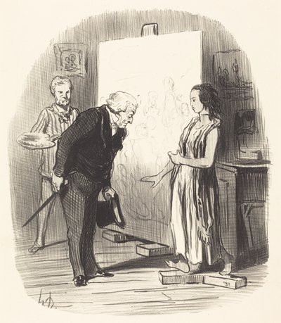 Madame, jag har äran! av Honoré Daumier
