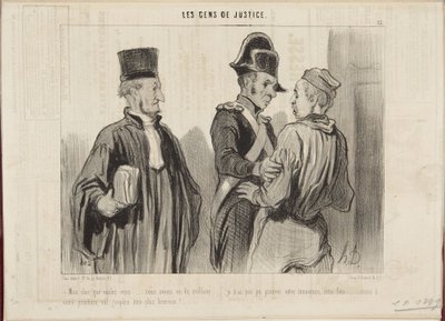 Min käre, vad vill du... vi har haft otur... av Honoré Daumier