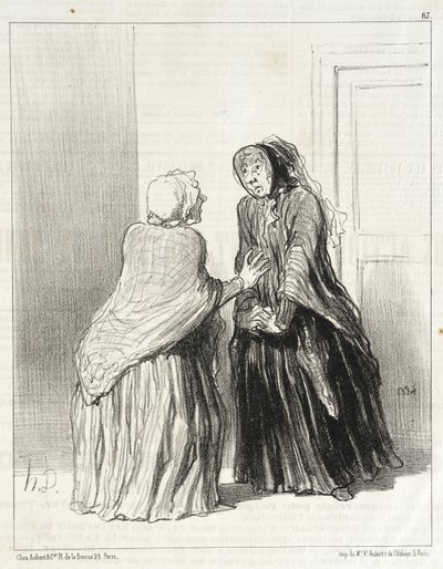 Min stackars Azor som har dött!... av Honoré Daumier