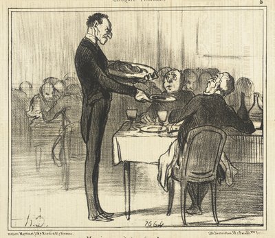 Önskar herrn crêpes?... av Honoré Daumier