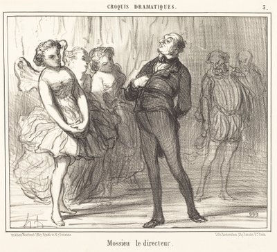 Regissören Mossie av Honoré Daumier