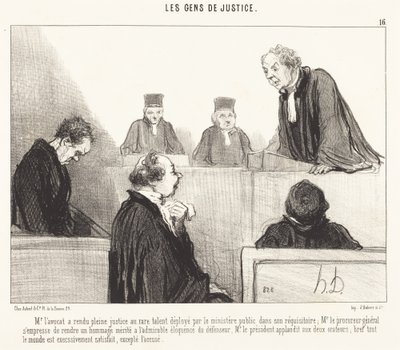 Mr. Advokat har gjort full rättvisa... av Honoré Daumier