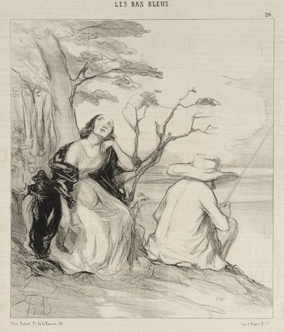 O smärta!... att ha drömt... om en make... av Honoré Daumier
