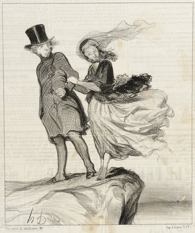 O, min avgudade Victor... jag får en poetisk idé!... av Honoré Daumier