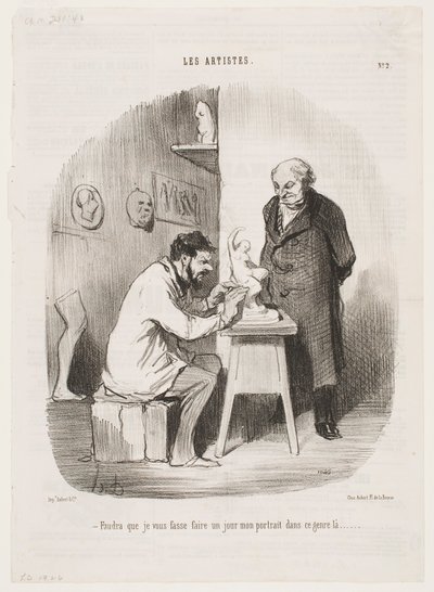 En av de här dagarna måste du göra mitt porträtt i den här stilen. av Honoré Daumier