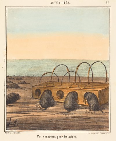 Nicht einladend für die anderen av Honoré Daumier