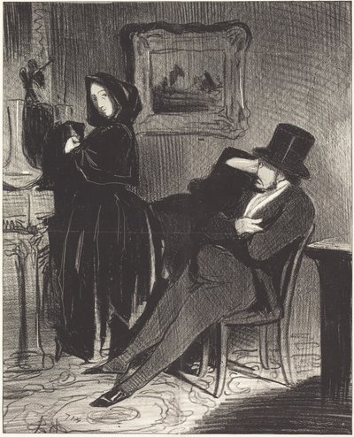 Oftare än jag kommer att följa dig... till balen... av Honoré Daumier
