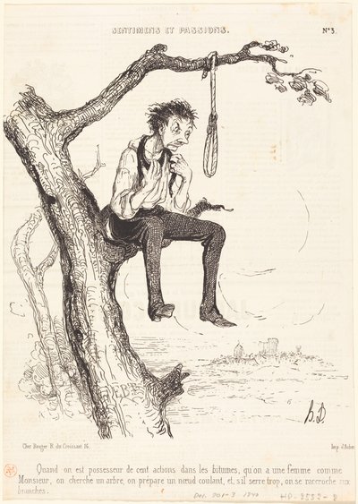 När man äger hundra aktier... av Honoré Daumier