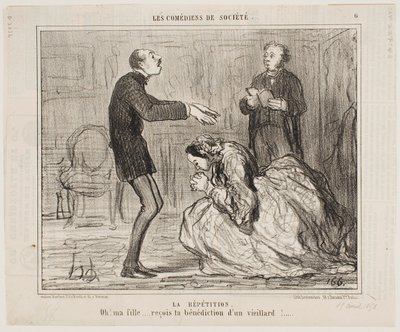 Repetition av Honoré Daumier
