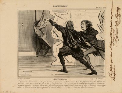 Robert Macaire nr 8: Dramatisk fars... av Honoré Daumier