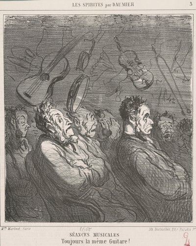Musikaliska sessioner av Honoré Daumier