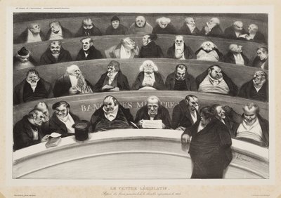 Den lagstiftande magen (Le ventre législatif) av Honoré Daumier