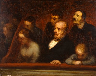 Logen (i teaterlogerna) av Honoré Daumier