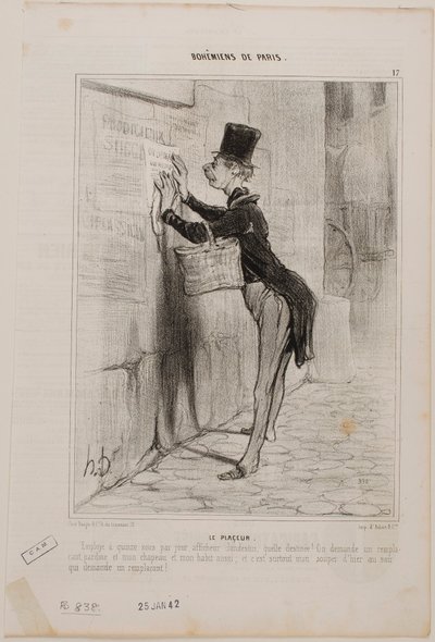 Plakatmannen av Honoré Daumier