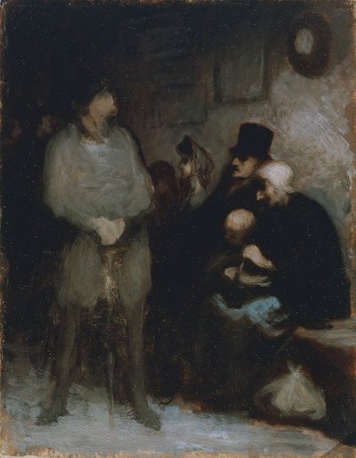 Väntrummet av Honoré Daumier