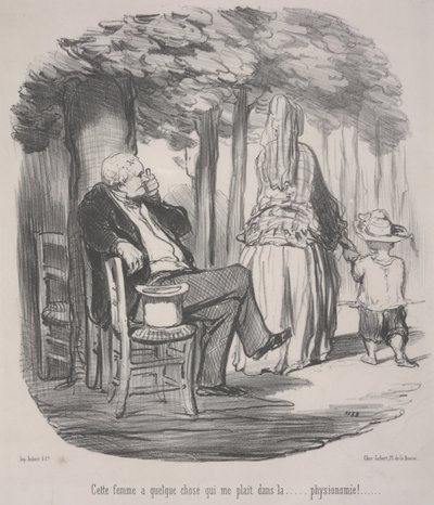 Den här kvinnan har något som jag gillar... I hennes allmänna utseende! av Honoré Daumier