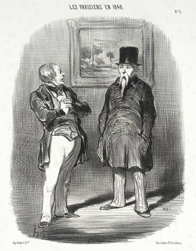 Nå... Jag kände inte igen dig... av Honoré Daumier