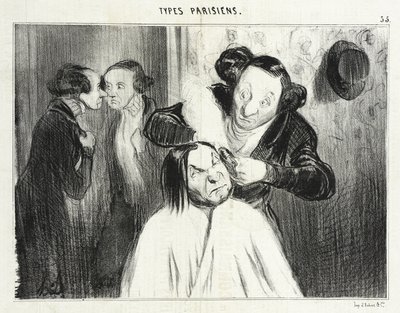 Parisiska typer (serie av tryck) av Honoré Daumier