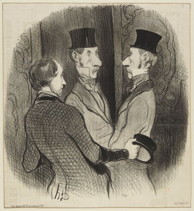 ”En ny hatt” av Honoré Daumier
