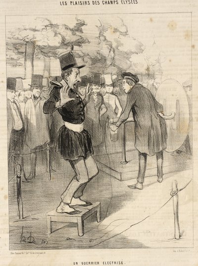 En elektrifierad krigare av Honoré Daumier