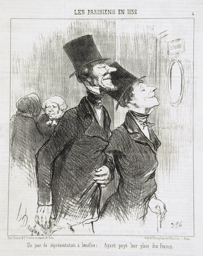 En dag med välgörenhetsföreställning! av Honoré Daumier