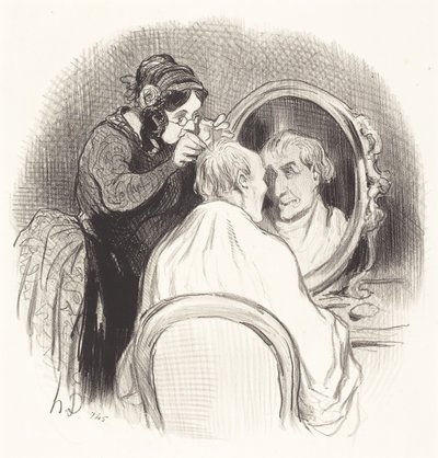 En gentleman som börjar bli för ung av Honoré Daumier
