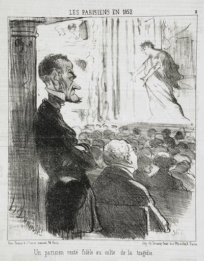 En parisare som förblev trogen... av Honoré Daumier
