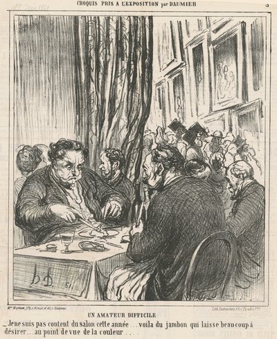 En svår amatör av Honoré Daumier