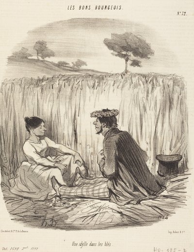 En idyll i vetet av Honoré Daumier