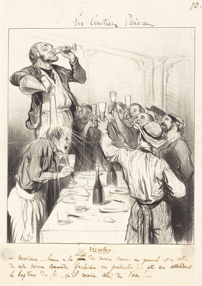 En mottagning av Honoré Daumier