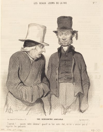 Ett trevligt möte av Honoré Daumier