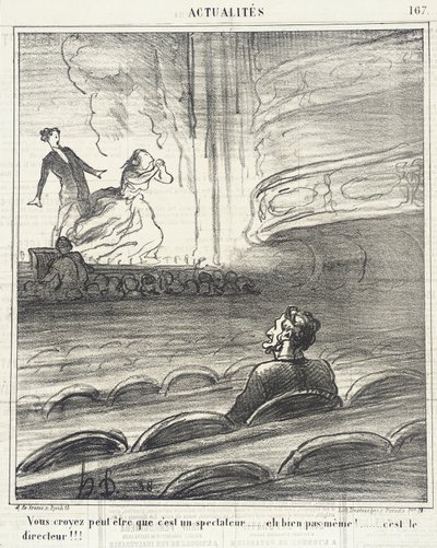 Ni tror... att han är en åskådare... av Honoré Daumier