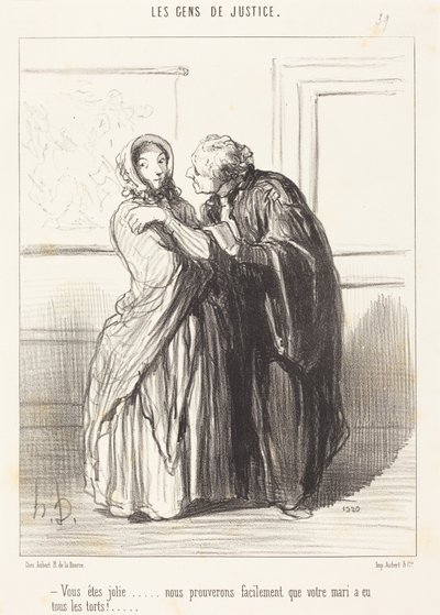 Ni är vacker... av Honoré Daumier