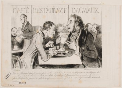 Du förstår, Bertrand, i detta fashionabla kvarter med industrialister... av Honoré Daumier