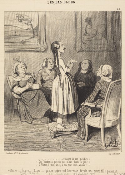 ...även om de skulle förbanna mig. Dessa barbariska föräldrar... av Honoré Daumier