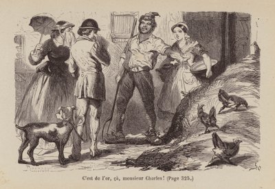Illustration till Un Bon Petit Diable (gravyr) av Horace (after) Castelli