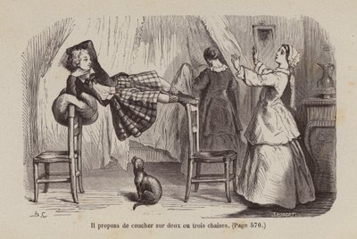 Illustration till Un Bon Petit Diable (gravyr) av Horace (after) Castelli