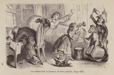 Illustration till Un Bon Petit Diable (gravyr) av Horace (after) Castelli