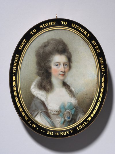 Porträtt av Lady Grace Anna Newenham, 1784. av Horace Hone