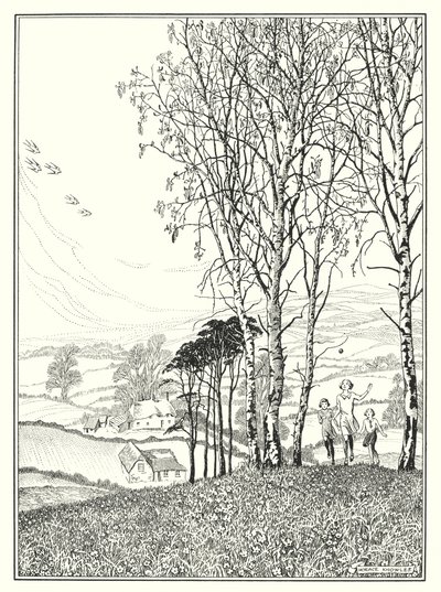 April (litografi) av Horace J. Knowles