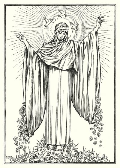 Illustration till Bergspredikan (gravyr) av Horace J. Knowles