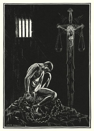Illustration till Bergspredikan (gravyr) av Horace J. Knowles