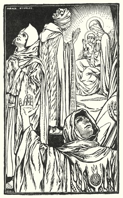 De vise männens brunn (litografi) av Horace J. Knowles
