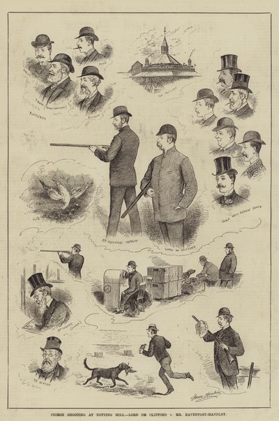 Duvskytte vid Notting Hill, Lord de Clifford mot Mr Davenport-Handley av Horace Morehen