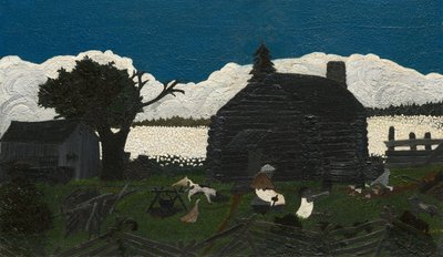 Stuga i Cotton, ca. 1931-1937. av Horace Pippin