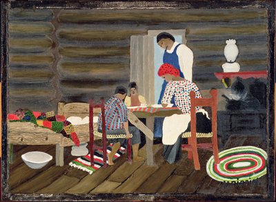 Giving Thanks, c.1942 (olja på panel) av Horace Pippin