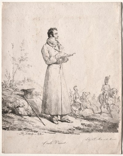 Antoine Charles Horace Vernet, kallad Carle. av Emile Jean Horace Vernet