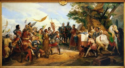 Slaget vid Bouvines av Horace Vernet