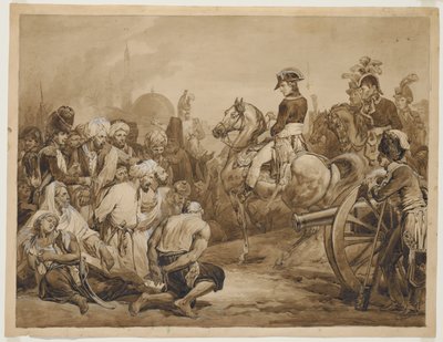 Bonaparte benådar rebellerna i Kairo av Horace Vernet